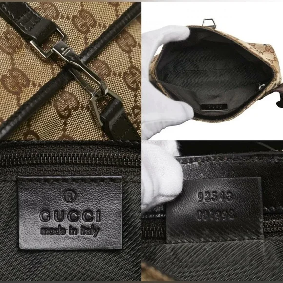 Auth GUCCI GG Logo Canvas Body Bag/Waist Bag - Picture 7 of 17